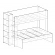 Lower height of bottom bunk by 100mm - Bunk Bed with Bookshelf & optional trundle